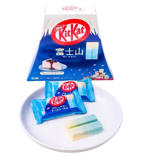 Шоколадні міні батончики KitKat Fuji Blueberry Cheesecake 9шт, 180г - фото 2