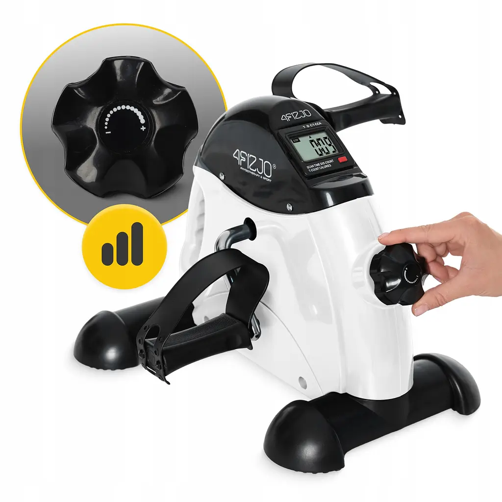 Міні велотренажер 4FIZJO Active 2 в 1 для рук та ніг White/Black (P-5905973406413) - фото 9