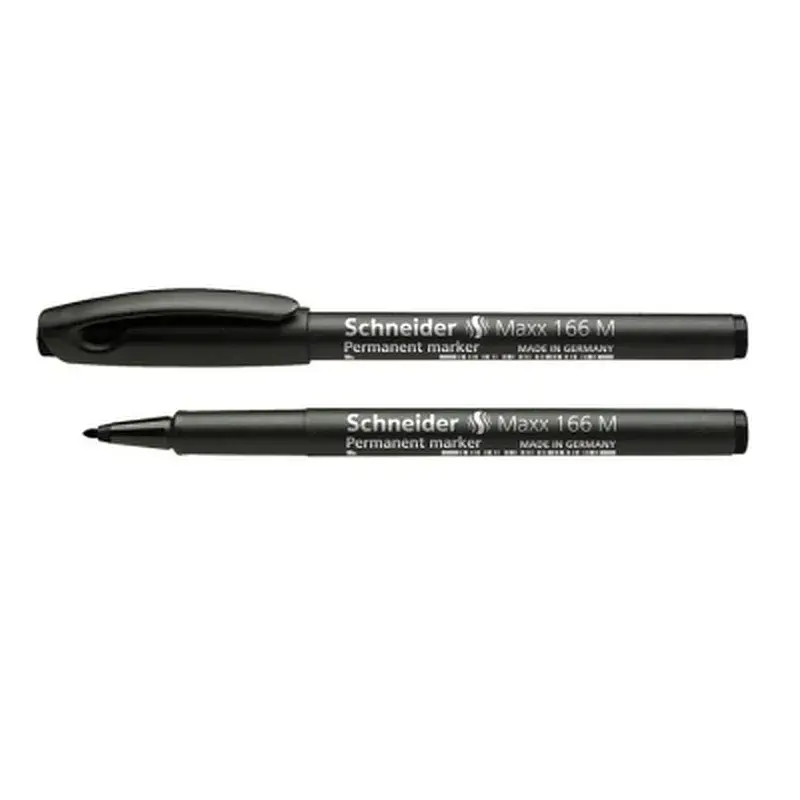 Маркер Schneider MAXX 166 перманентний 1 мм, чорний (S116601) - фото 2