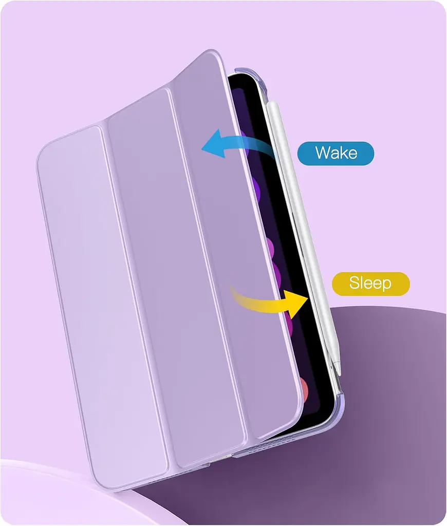 Чохол-книжка BeCover Tri Fold Hard для Apple iPad Mini 7 2024 8.3" Пурпуровий (712455) - фото 5
