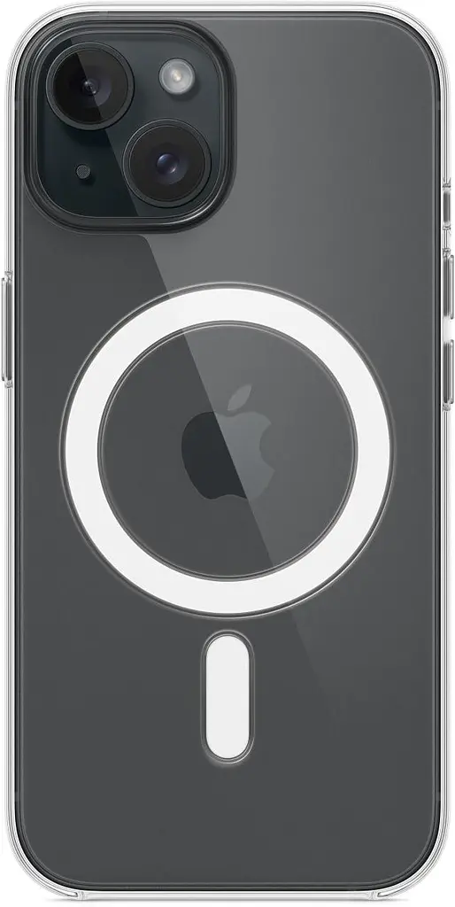 Оригінальний прозорий чохол для iPhone 15 Apple Clear Case with MagSafe (MT203ZM/A) протиударний