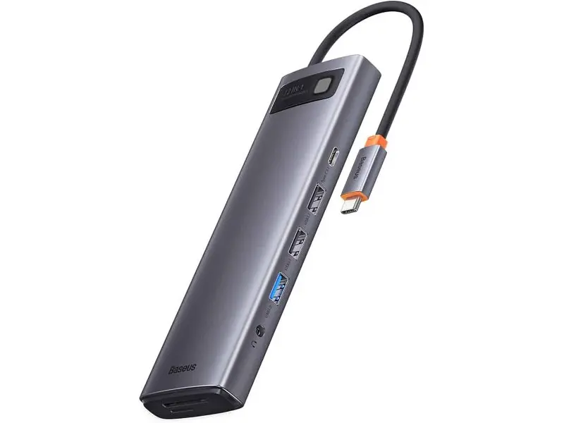 USB-хаб BASEUS Metal Gleam Series 12-in-1 Type-C Gray (WKWG020213) - фото 2