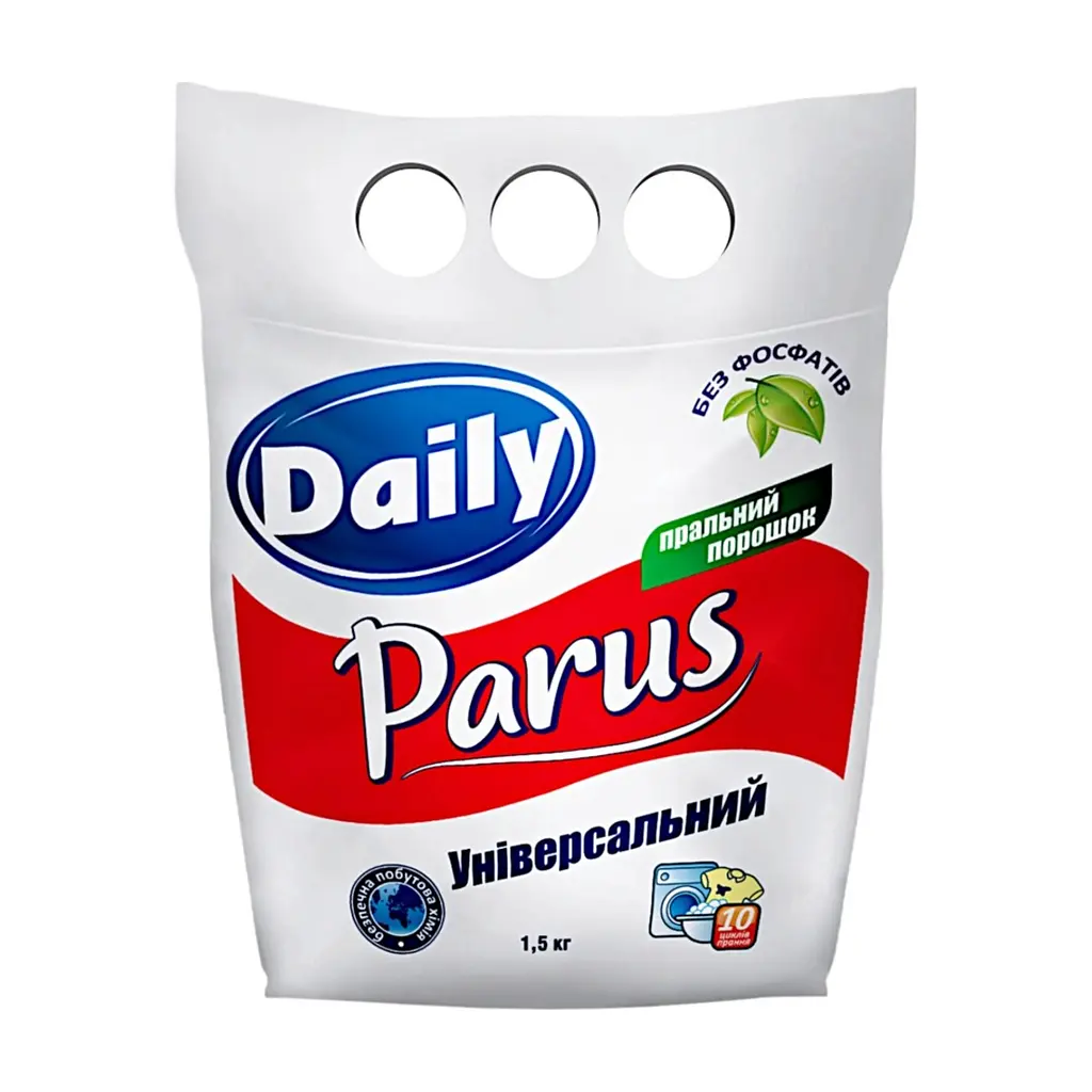 Пральний порошок Parus Daily Універсальний 1.5 кг (4820017661485)
