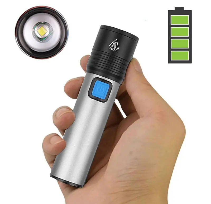 Фонарик Flashlight BL K31, аккумуляторный ручной, светодиодный с фокусировкой и USB зарядкой - фото 3