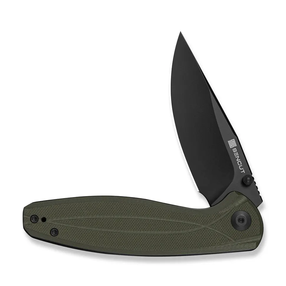 Ніж складаний туристичний Sencut Vyrce (8.9 см) D2 / G10 оливково-зелений - фото 3