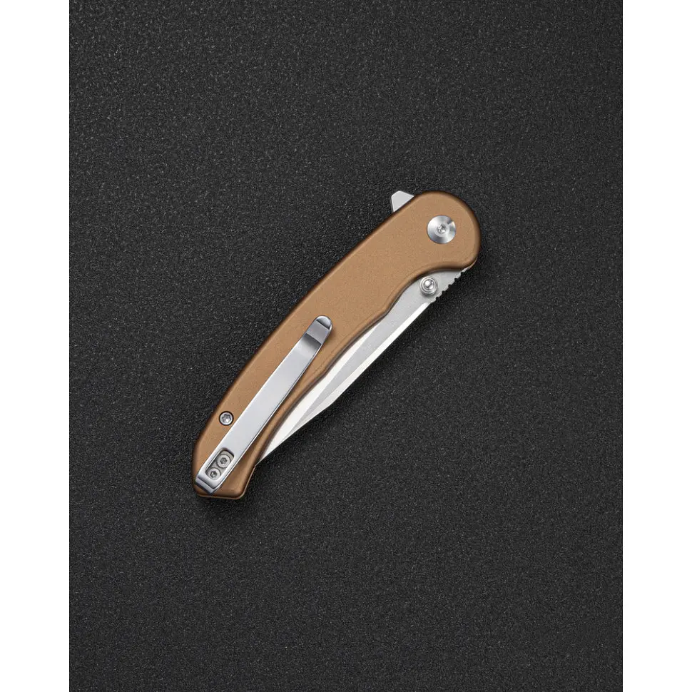 Ніж складаний туристичний Sencut Ingot (8.2 см) D2 / Aluminum коричневий - фото 9