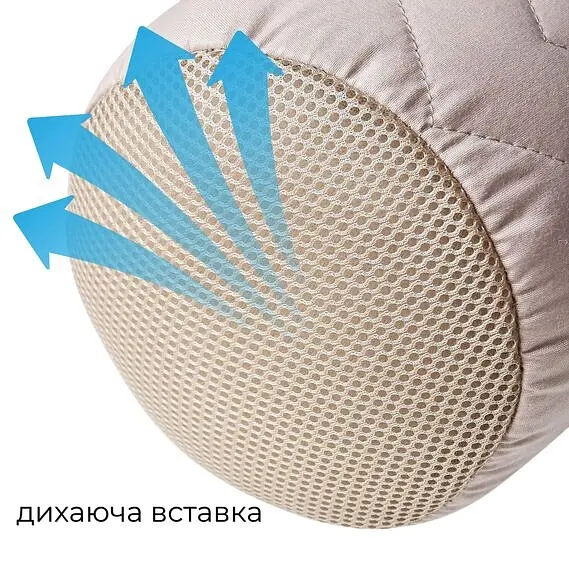 Подушка валик Ideia Nordic з повітропроникною вставкою бежева 15х40 см (8-36415*001) - фото 6