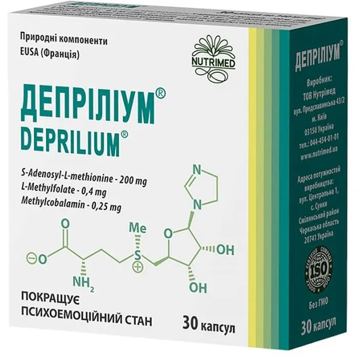 Дієтична добавка при депресії Nutrimed Депріліум капсули 30 шт. (601.088) - фото 2