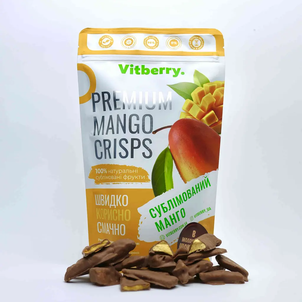 Манго сублимированный в молочном шоколаде, 50г. - фото 2