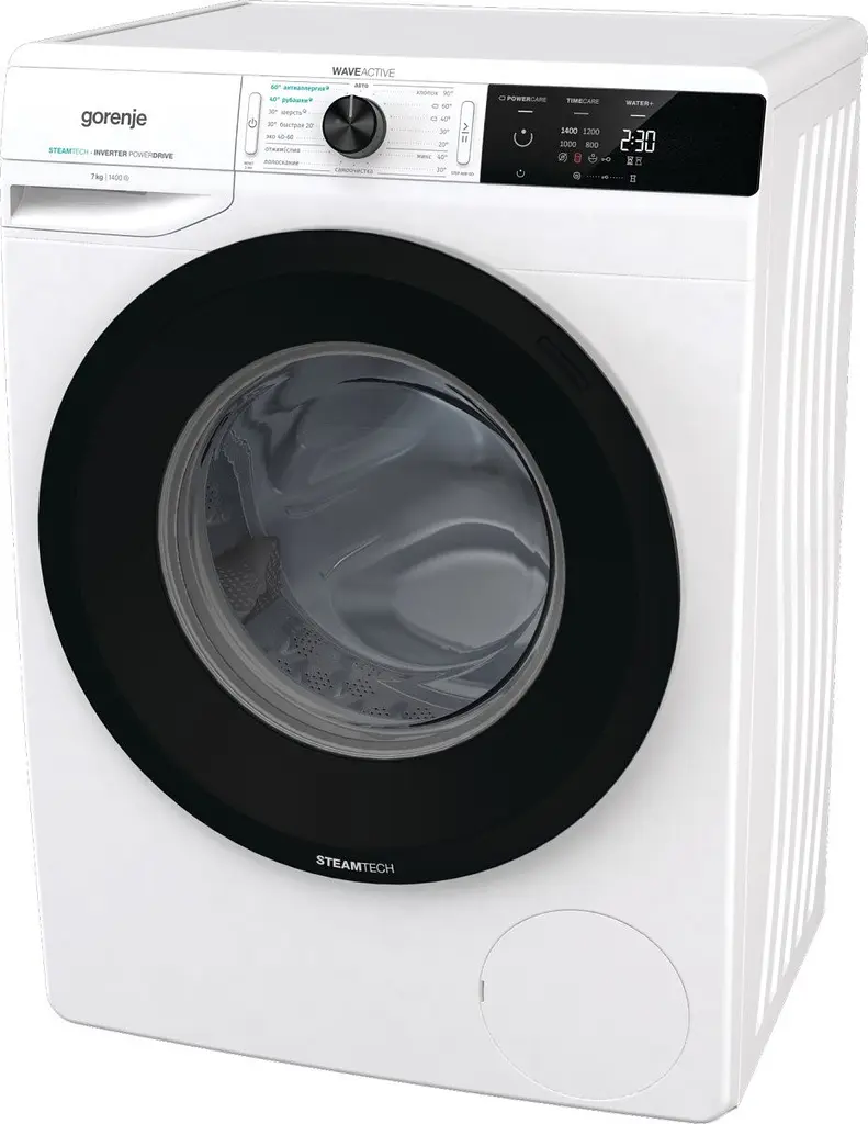 Пральна машина Gorenje фронтальна, 7кг, 1200, A+++, 46см, дисплей, інвертор, білий (WNEI72SB) - фото 3
