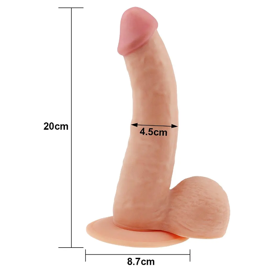 Вагинальный фаллоимитатор Lovetoy The Ultra Soft Dude 20 см телесный - фото 7