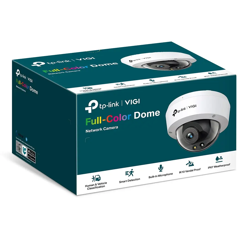IP-камера VIGI C230-2.8, PoE, 3Мп, 2,8 мм, H265+, IP66, Turret, цветное ночное видение, вуз TP-Link teh0015938 - фото 6