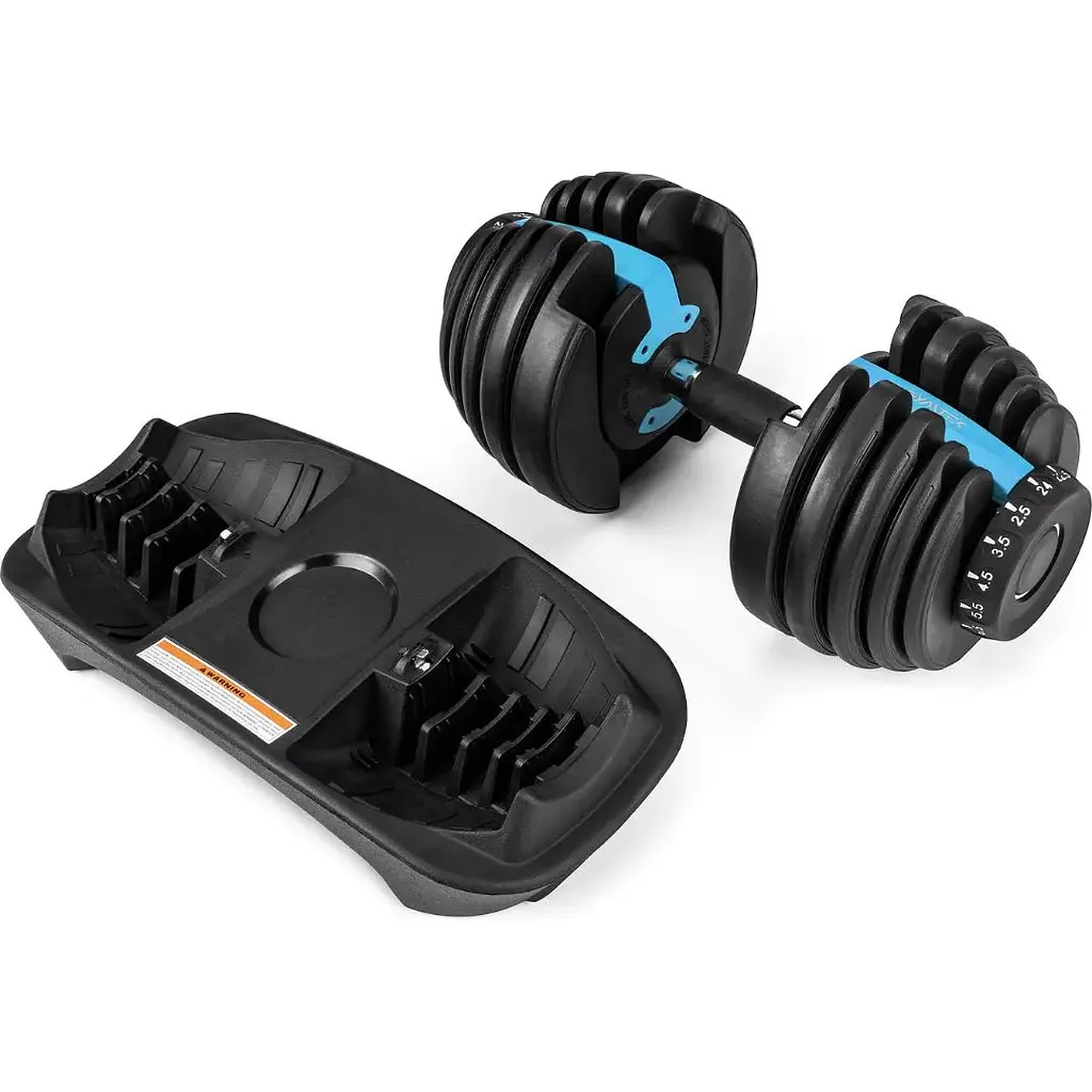 Гантель розбірна регульована Gymtek 2,5-24кг синій - фото 4