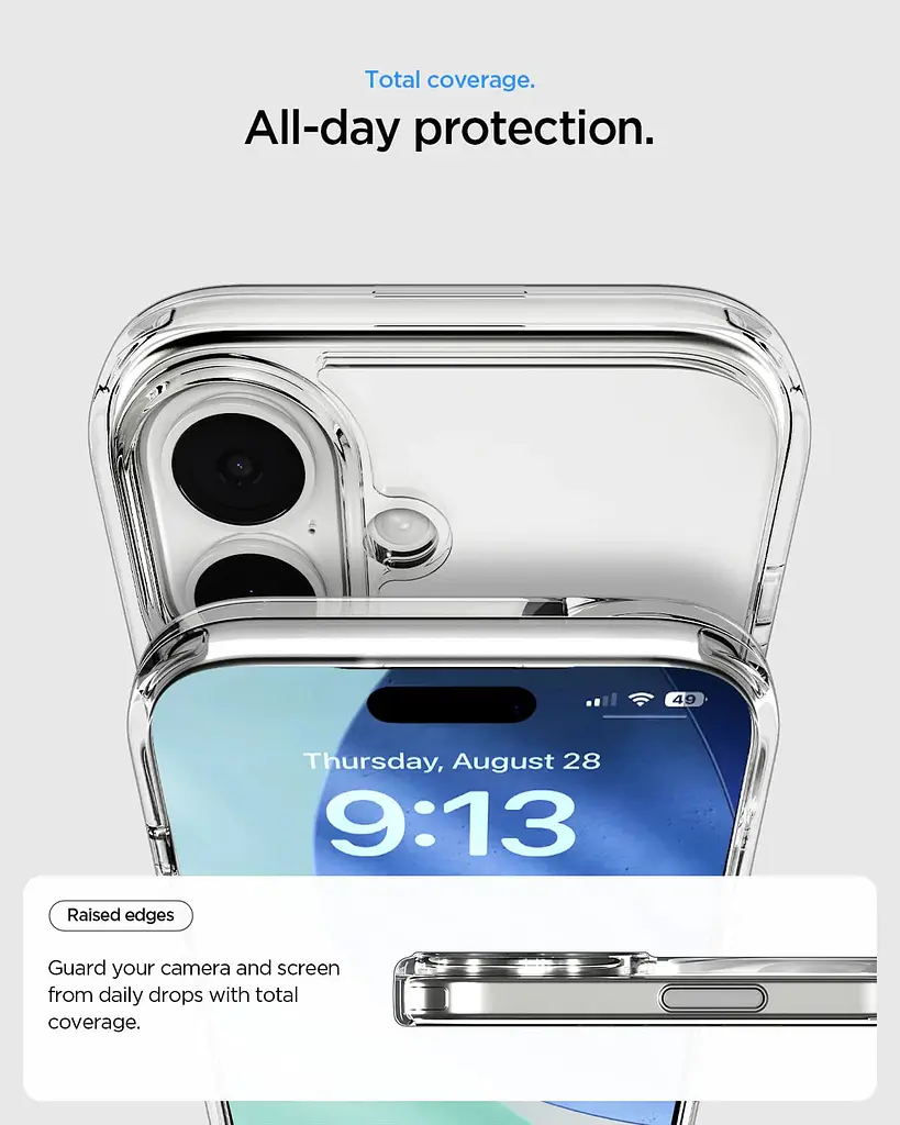 Чохол Spigen для iPhone 17, Ultra Hybrid S MagFit, Clear White teh0019342 - фото 5