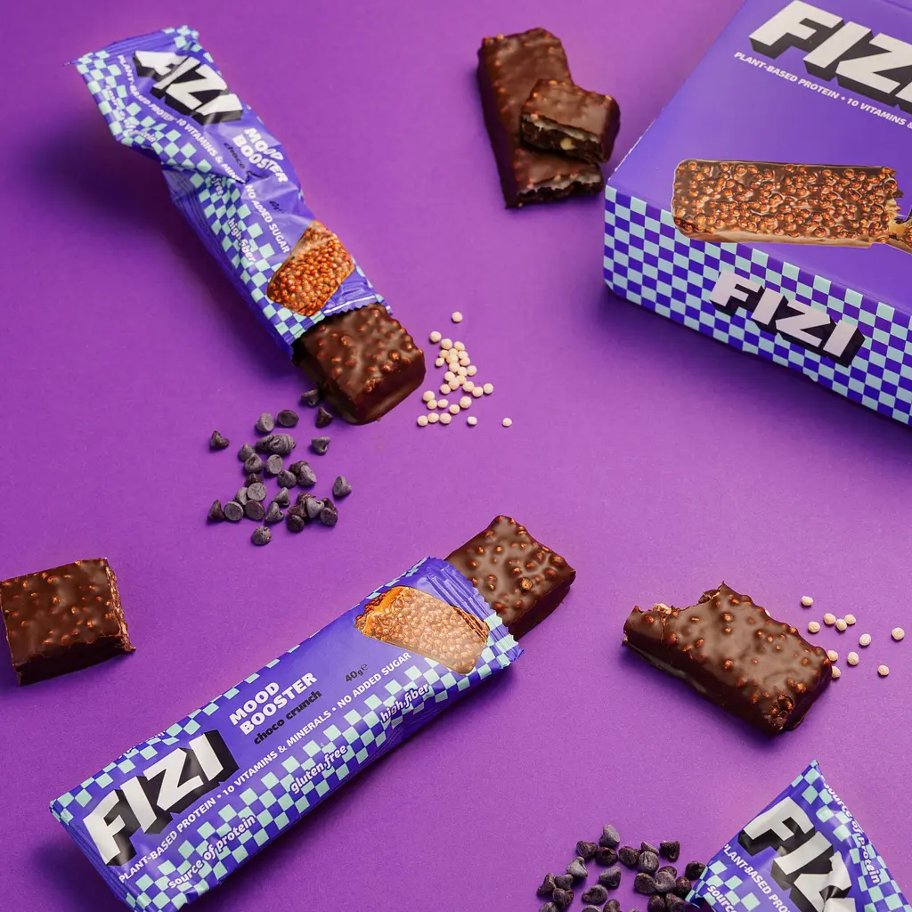 Набір шоколадних батончиків Fizi Mood Booster Choco Crunch 12 шт. - фото 7
