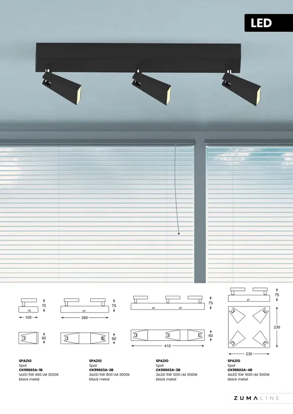 Спот Zuma Line CK99603A-2B SPAZIO - фото 3