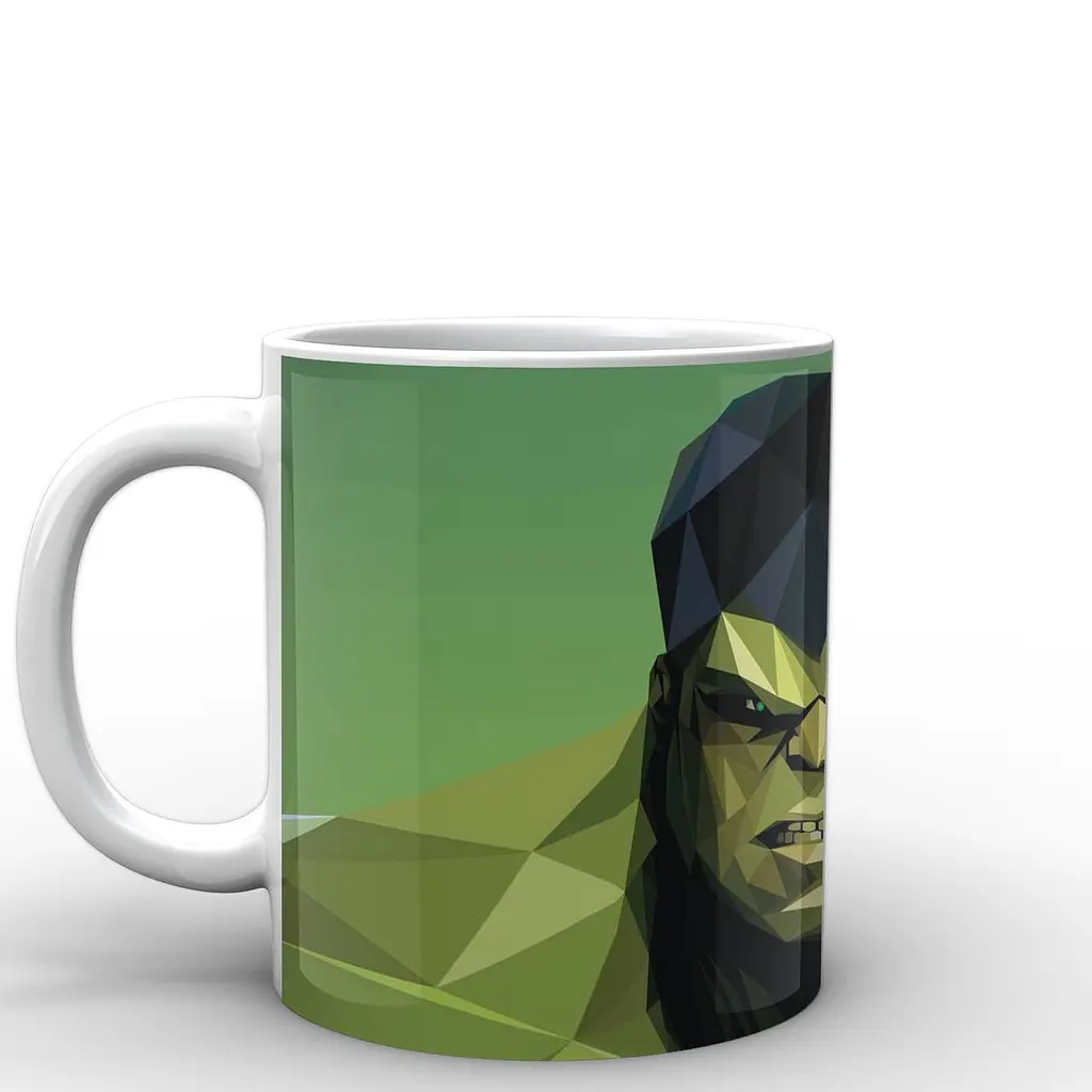 Кухоль GeekLand Халк Hulk векторна графіка HU.02.033 330 мл білий - фото 2