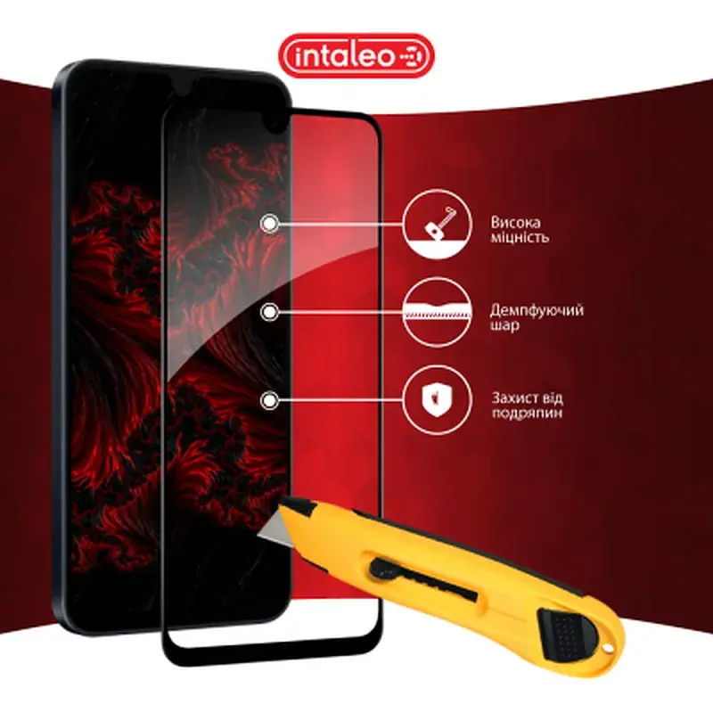 Скло захисне Intaleo Full Glue Samsung A16 Black (1283126598715) - фото 5