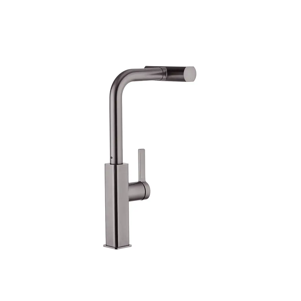 Смеситель для кухни с выдвижным изливом Kroner KRP Edelstahl Klassisch - PVD03918 Графит - фото 3