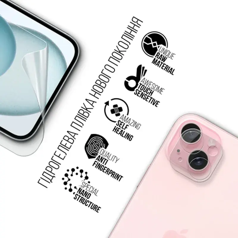 Плівка захисна Armorstandart Kit Clear screen + camera Apple iPhone 15 Plus (ARM80712) - фото 3
