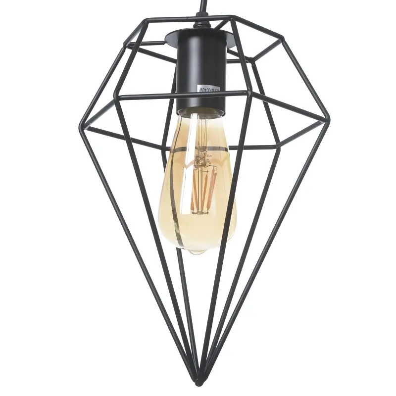 Люстра Brille подвесная лофт в спальню E27 60W BK (BL-394S/1) - фото 4