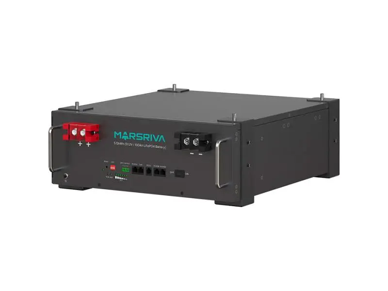 Зовнішня батарея для ДБЖ/інвертора Marsriva LiFePO4 51.2V 100Ah (MR-LFP5.12-LRT)