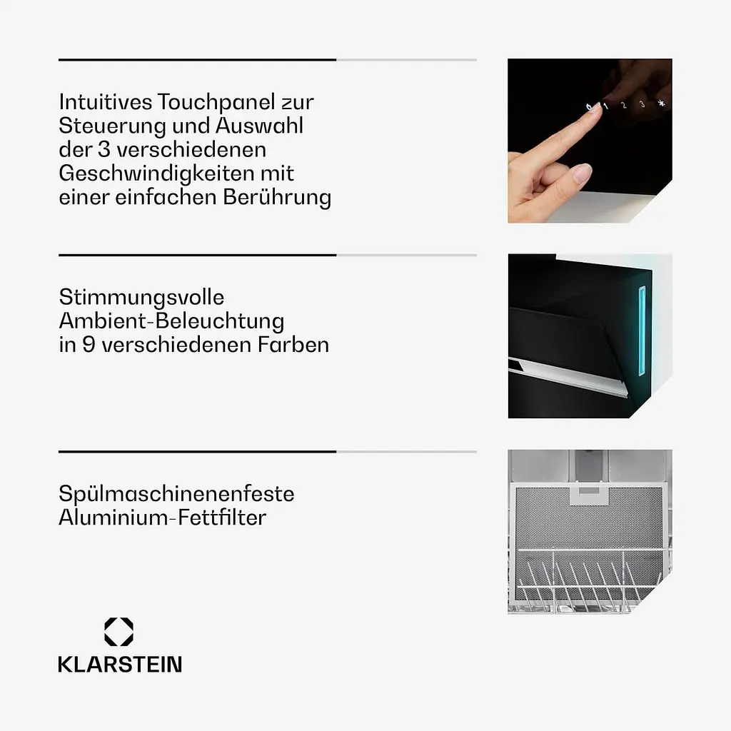 Витяжка Klarstein Alina 90 см (10046581) - фото 7