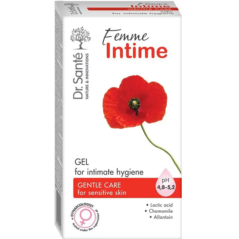 Гель для інтимної гігієни Dr. Sante Femme Intime Ніжний догляд для чутливої ​​шкіри 230 мл - фото 2