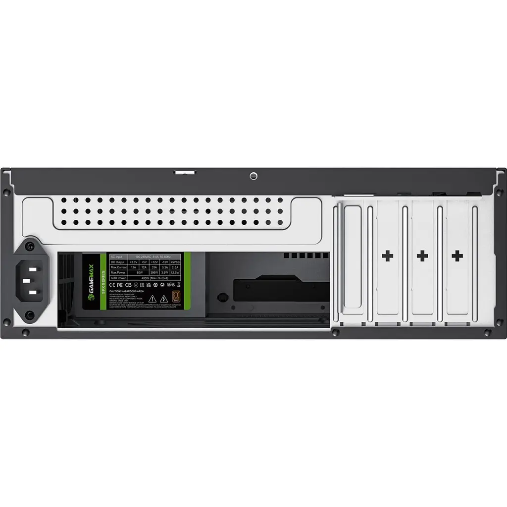 Корпус GameMax GS-400 з блоком живлення 400W SFX 80+ Bronze (ST-608-2U2-2U3-TYPE-C-CR-400W) - фото 4