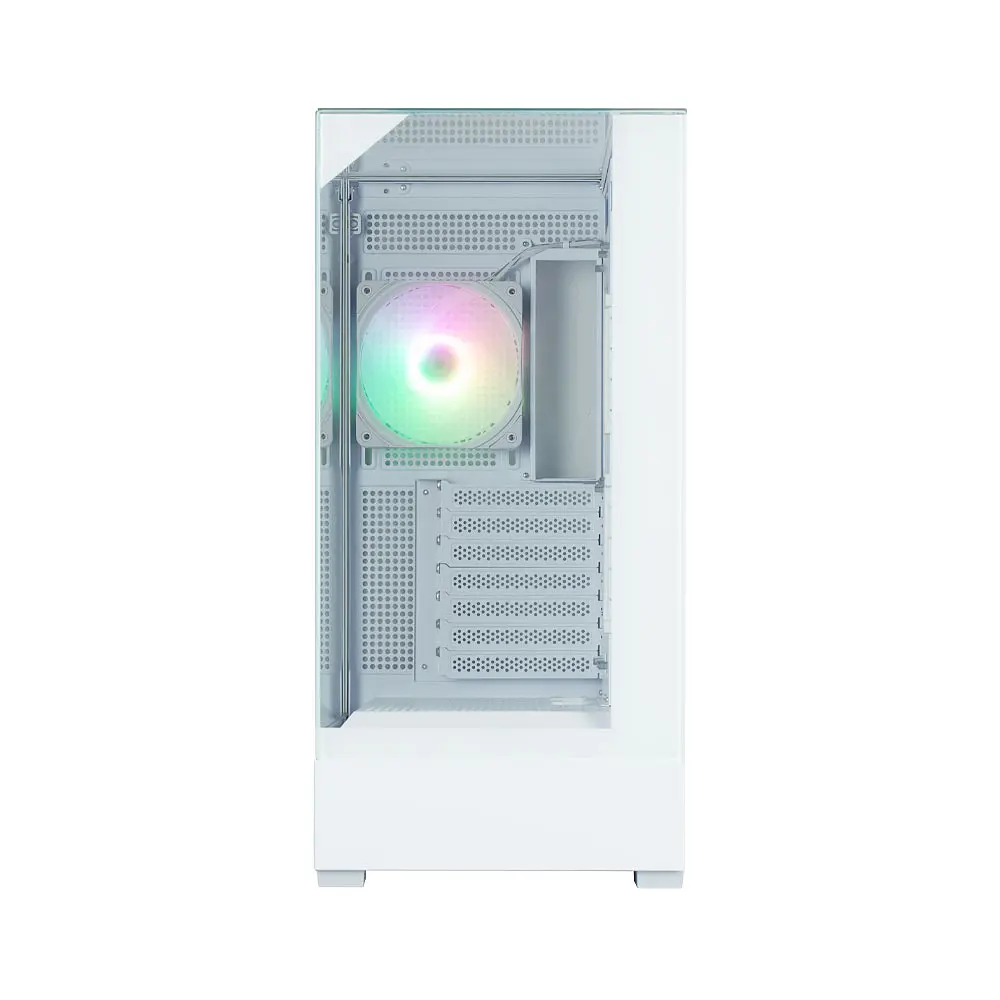 Zalman PC case P40 Prism без БП, 2xUSB3.0, 1xUSBType-C, 1x120мм ARGB, VGA 420мм, LCS ready, TG 3x Panels, ATX, белый - фото 7