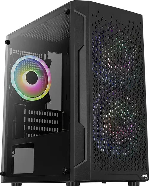 Корпус Aerocool Trinity Mini-G-BK-v2 RGB Black (ACCS-PV32033.11) - фото 2