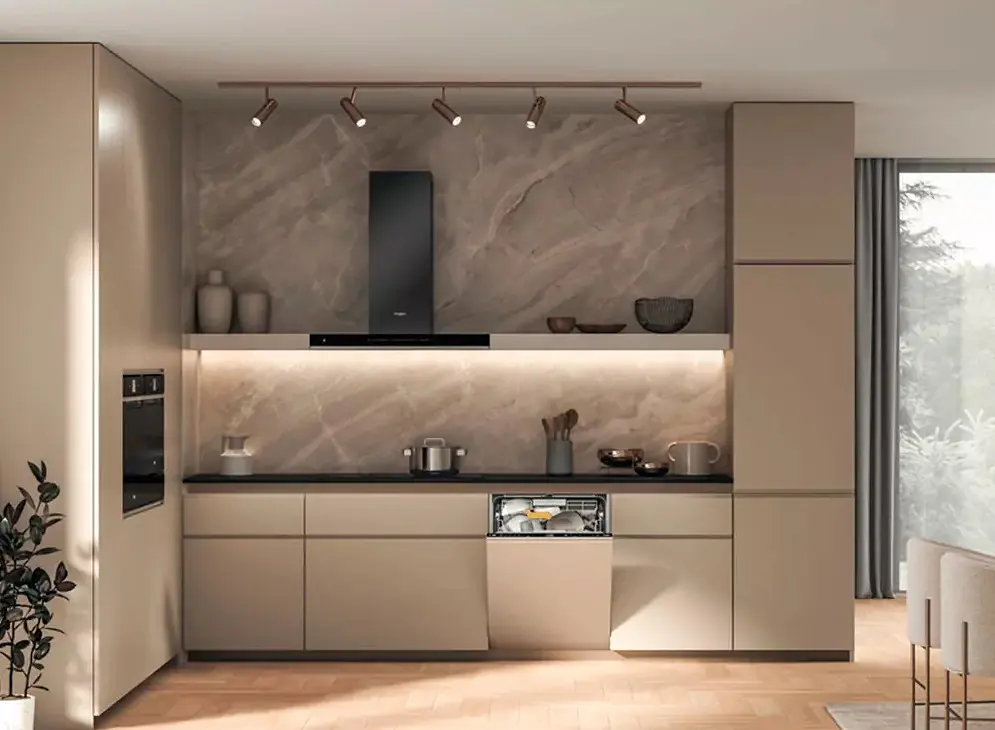 Посудомийна машина Whirlpool вбудовувана, 14 комплектів A+++, 60 см, дисплей, білий - фото 2