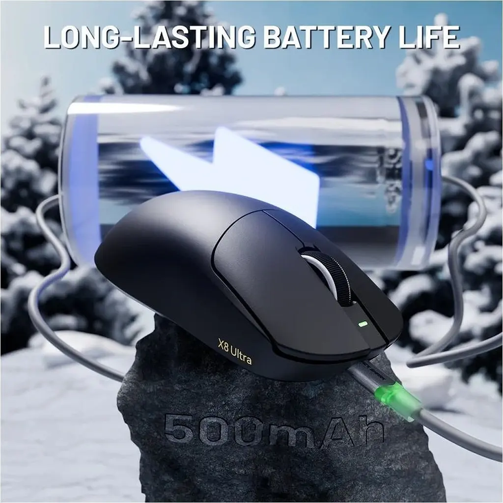 Мышь Attack Shark X8 Ultra Wireless Black (AS-6972792471846-B) [159864] - фото 8