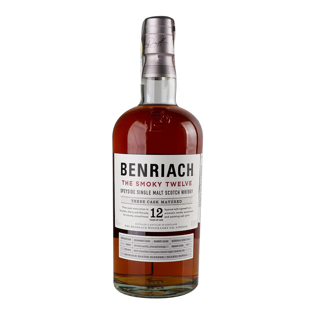 Виски BenRiach The Smoky Twelve 12yo Single Malt Scotch Whisky, в тубусе, 46%, 0,7 л (Q0333) - фото 8