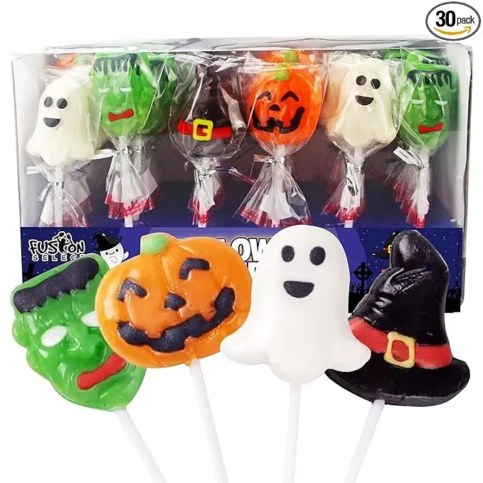 Льодяник на палочці Fusion Select Halloween Candy Lollipops 30 шт