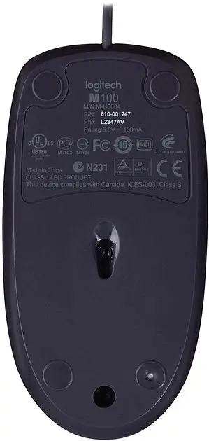 Мышка Logitech B100 HC проволочная юсб - фото 7