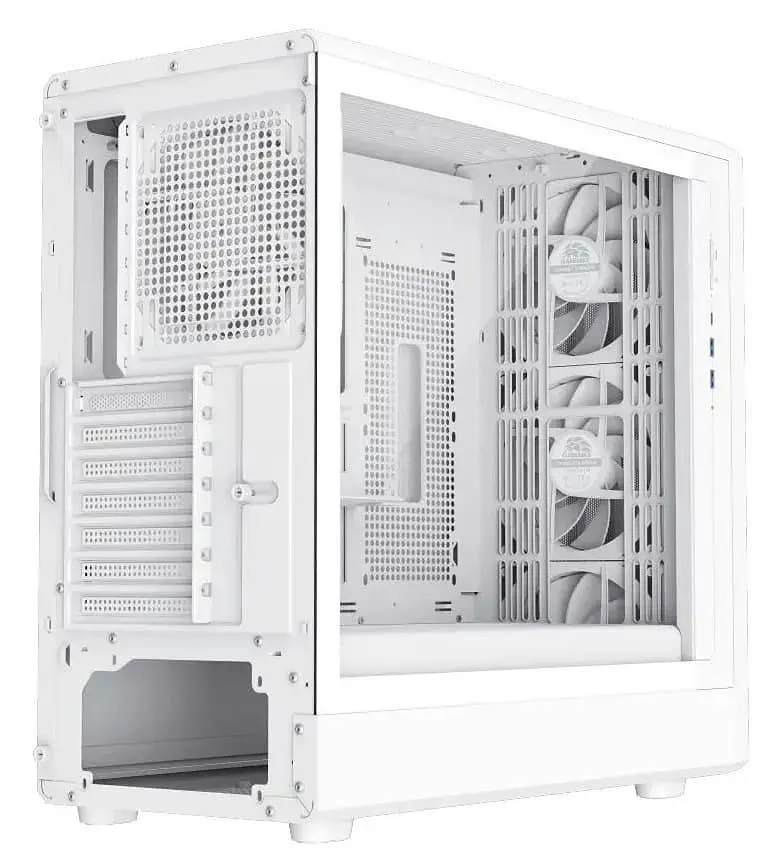 Корпус GameMax Claw 460 из закаленного стекла без блока питания, белый (CLAW 460 WH) - фото 8