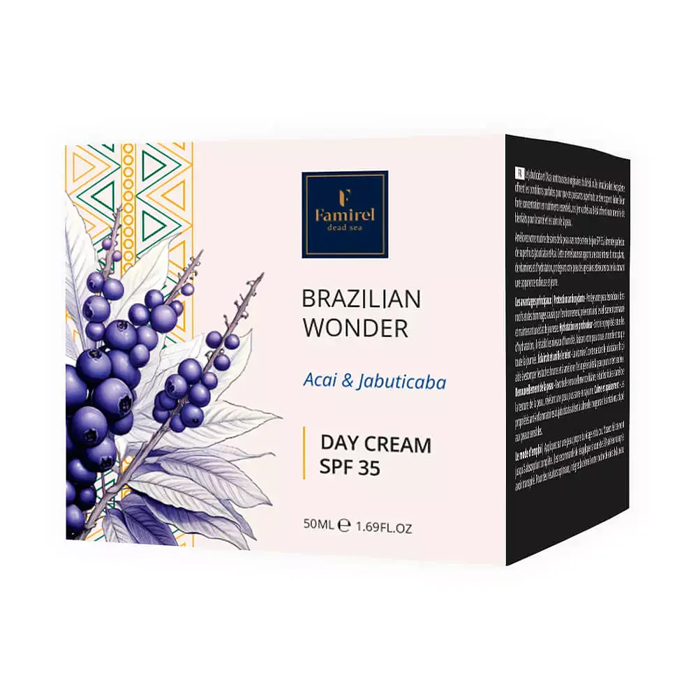 Денний крем Famirel Brazilian Wonder Acai & Jabuticaba Вітамінна енергія SPF 35, 50 мл