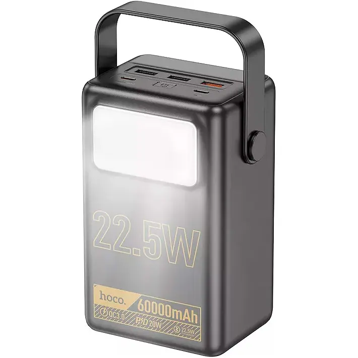 Зовнішній акумулятор Hoco J110 Powerful 60000mAh 22.5W Black [101229] - фото 3