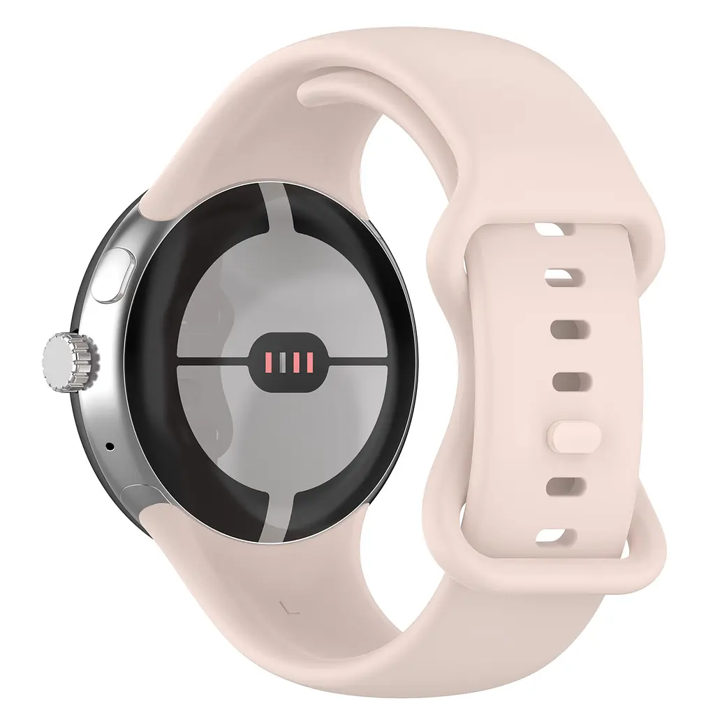 Силіконовий ремінець на смарт годинник Google Pixel Watch 3 45mm/4 45mm, Silicone, pink sand, зі зручною застібкою, на фітнес браслет, ArmorStandart (ARM84023) - фото 2