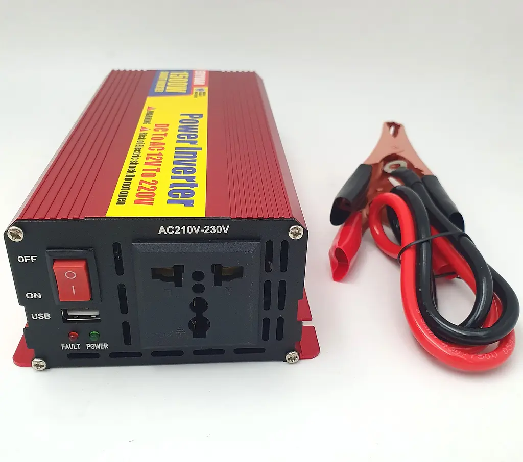 Автоінвертор 12 V-220 V перетворювач напруги з USB-портом 1500 W модифікована синусоїда Eryuan 12 V-220 V 1500 Вт - фото 2