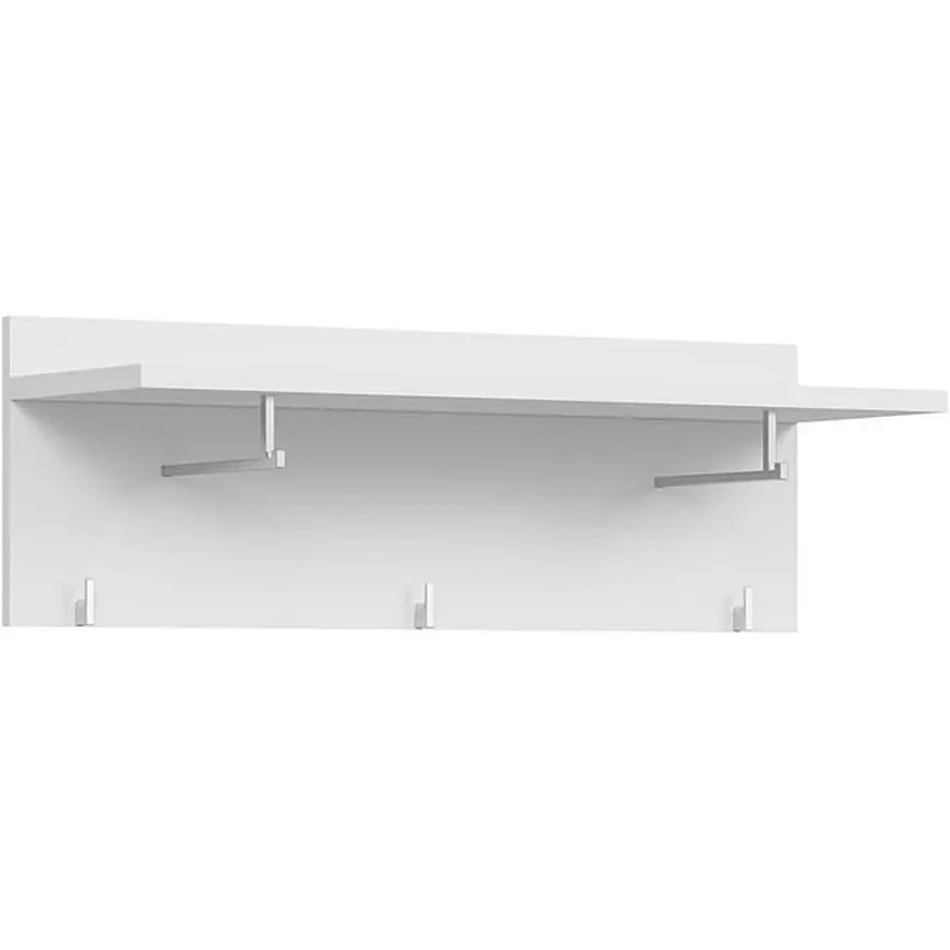 Вешалка настенная ВМК Флеймс PAN/3/9 Белый/Белый глянец (GRB-1683) - фото 2