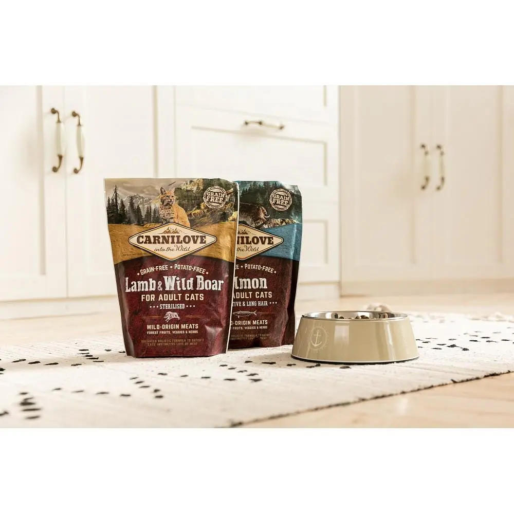 Сухий корм Carnilove Cat Lamb & WildBoar Sterilised 0.4 кг з ягнятком та м'ясом кабана для стерилізованих кішок - фото 8