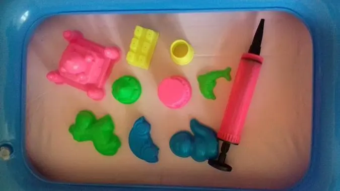 Живий кінетичний пісок із надувною пісочницею Kidsand Danko Toys - фото 4