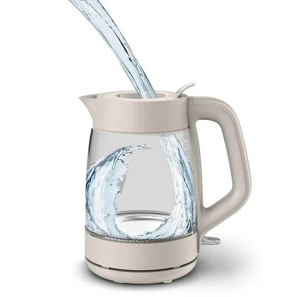 Tefal Електрочайник Tefal Morning Glass Kettle, 1.7л, скло, з підсвіткою, бежевий - фото 5