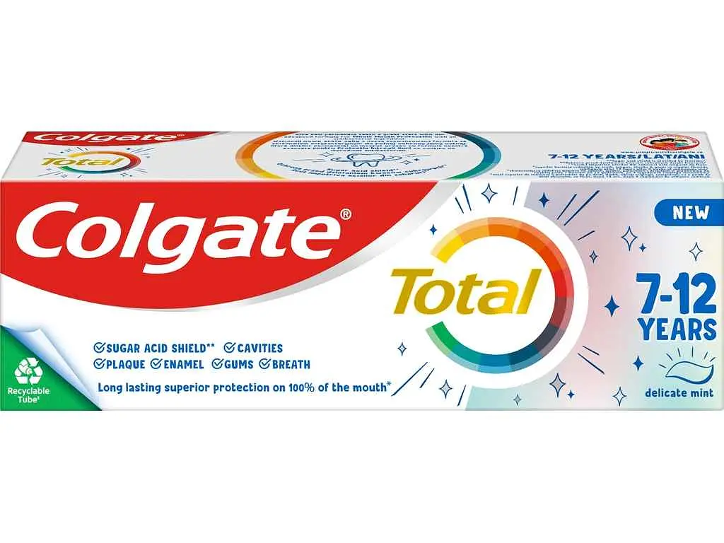 Зубна паста COLGATE 50 мл Від 7 років Дитяча Total kids 7-12 років