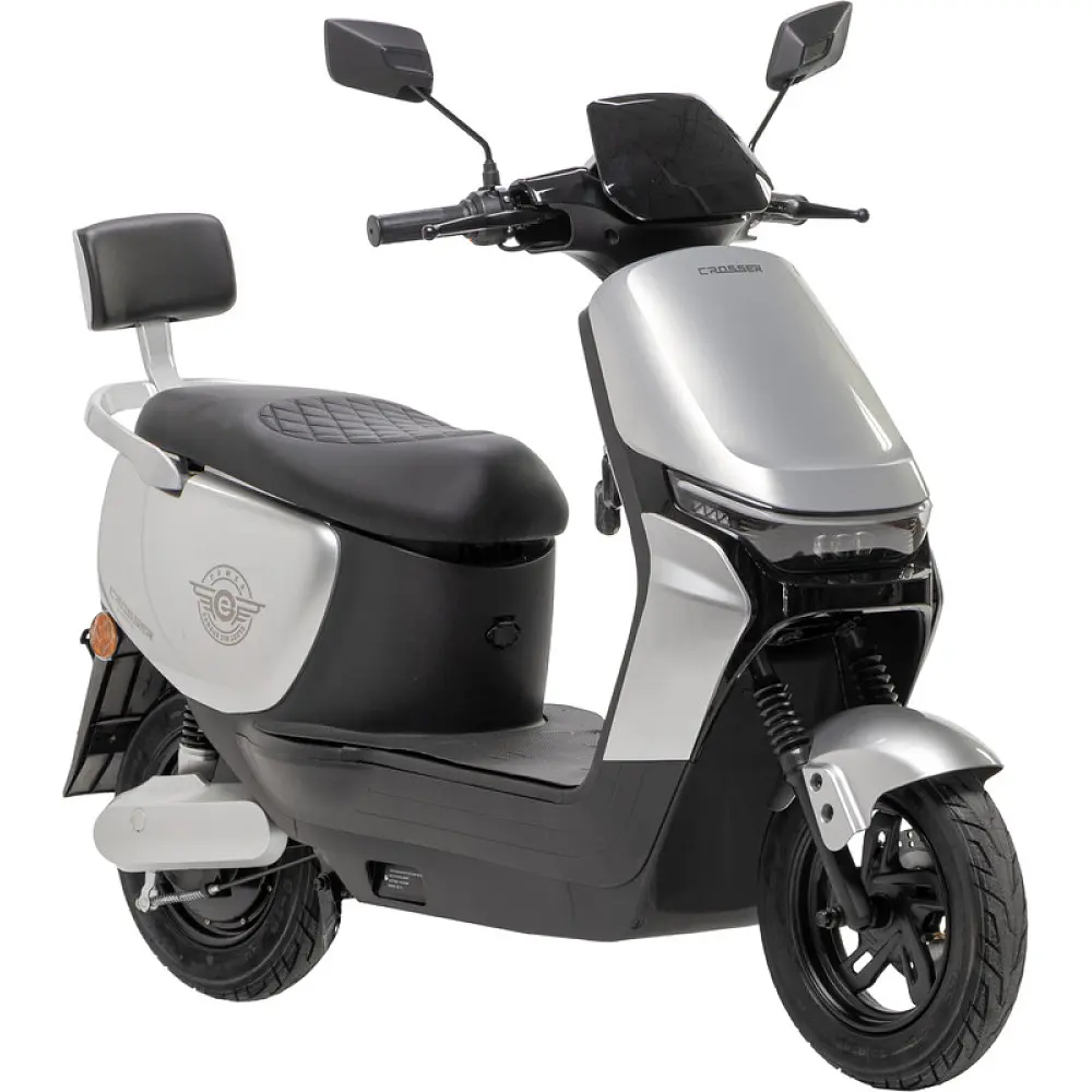 Электроскутер Двухместный Crosser CR14 (1000W, 72V/24Ah) Серый  - фото 2