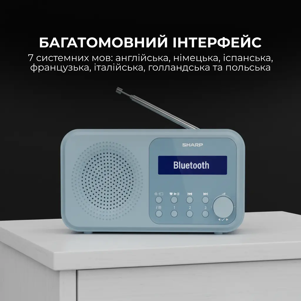 Радіоприймач Sharp DR-P420 Blue - фото 9