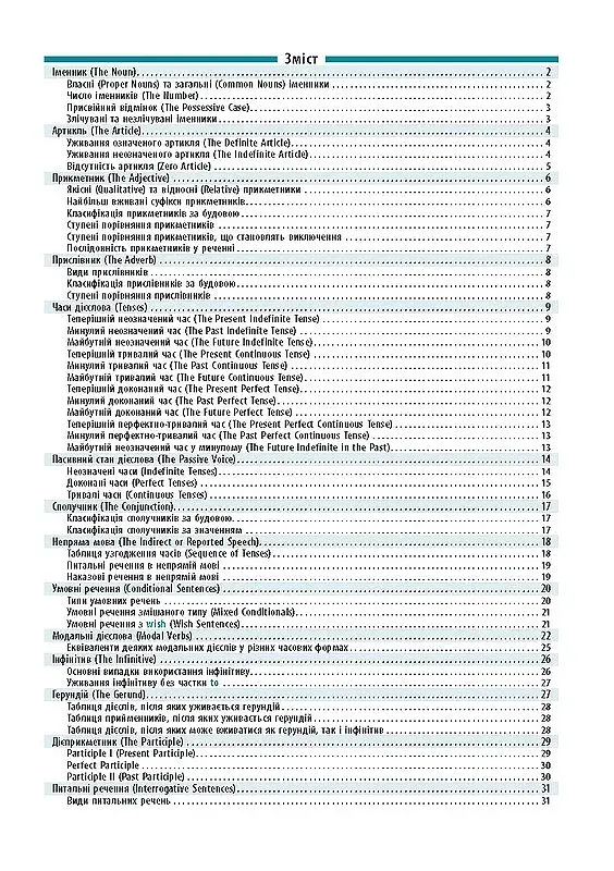 Довідник у таблицях. Англійська мова. 7–11 класи - фото 2