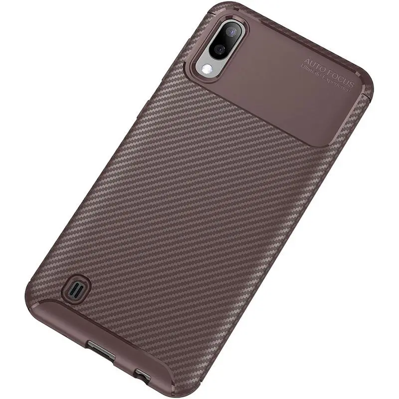 Чохол-накладка Toto TPU Carbon Fiber 1.5 mm Case Samsung Galaxy M10 Coffee - фото 2